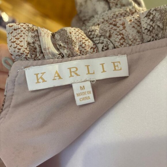 KARLIE Snakeskin Bouse (Size MEDIUM) - Picture 3 of 5